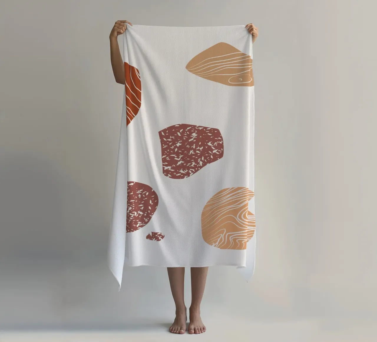 Composizione del ciottolo telo mare da Little Dean