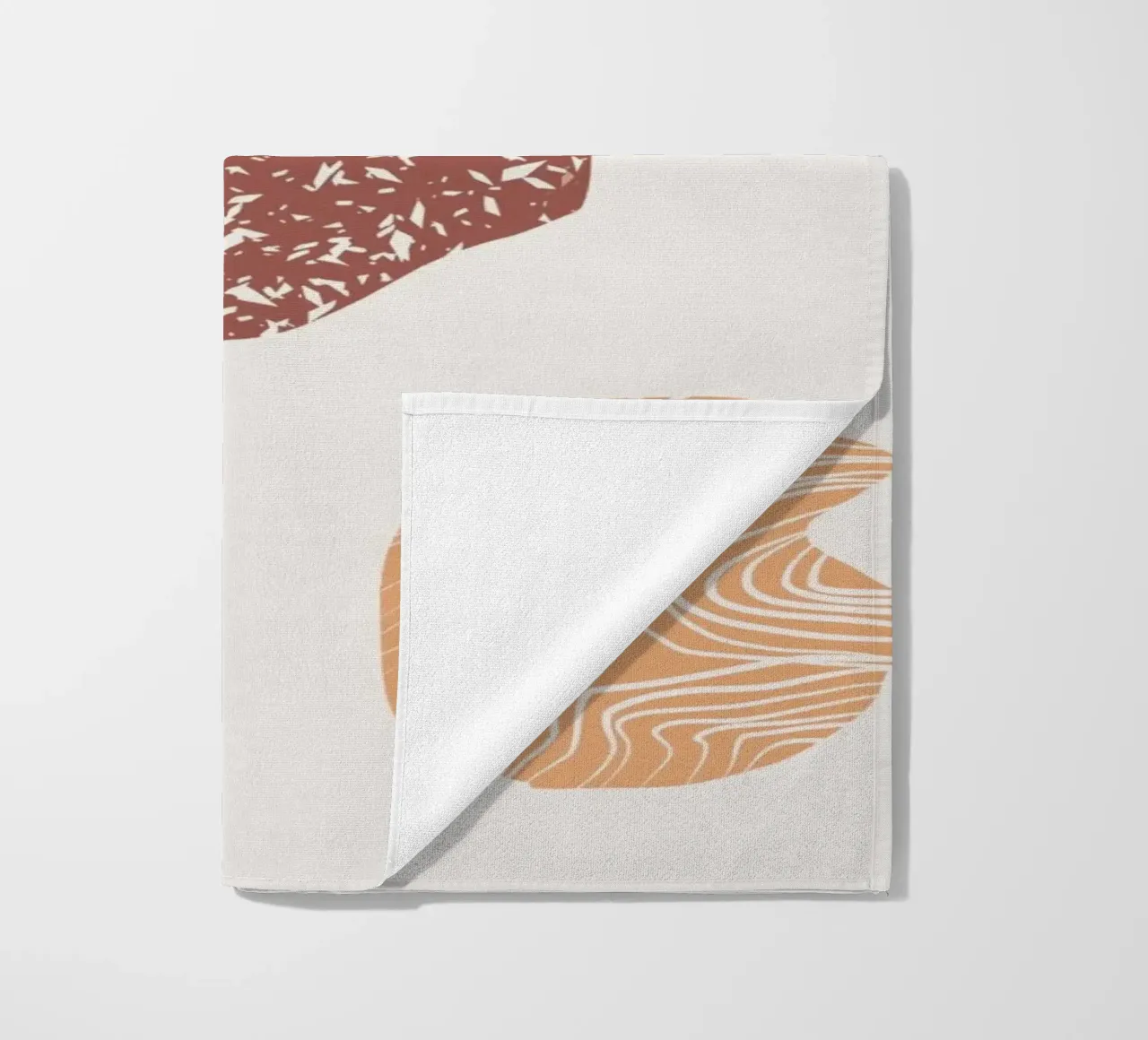 Pebble composition beach towel by Little Dean