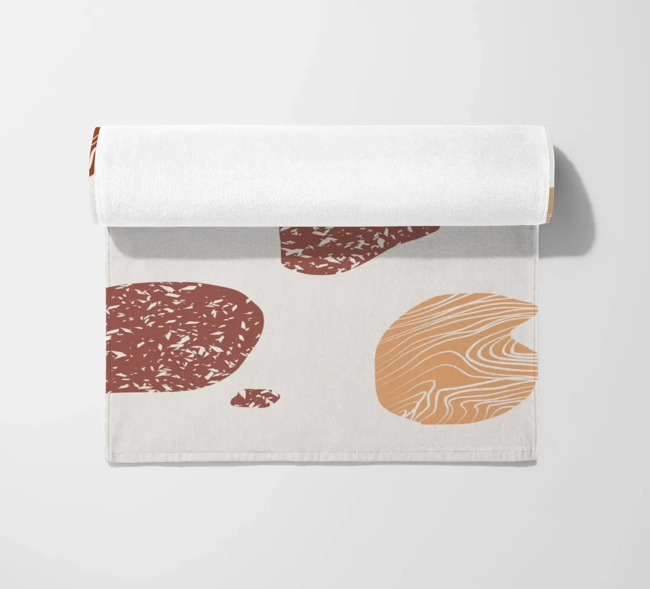Pebble composition beach towel by Little Dean
