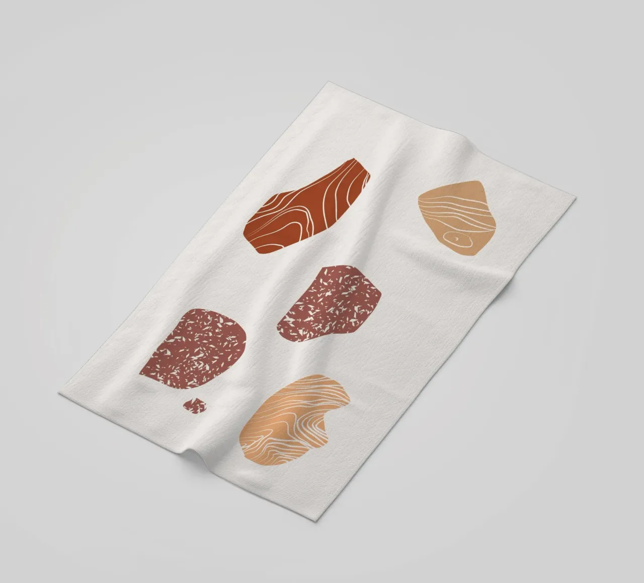 Composizione del ciottolo telo mare da Little Dean