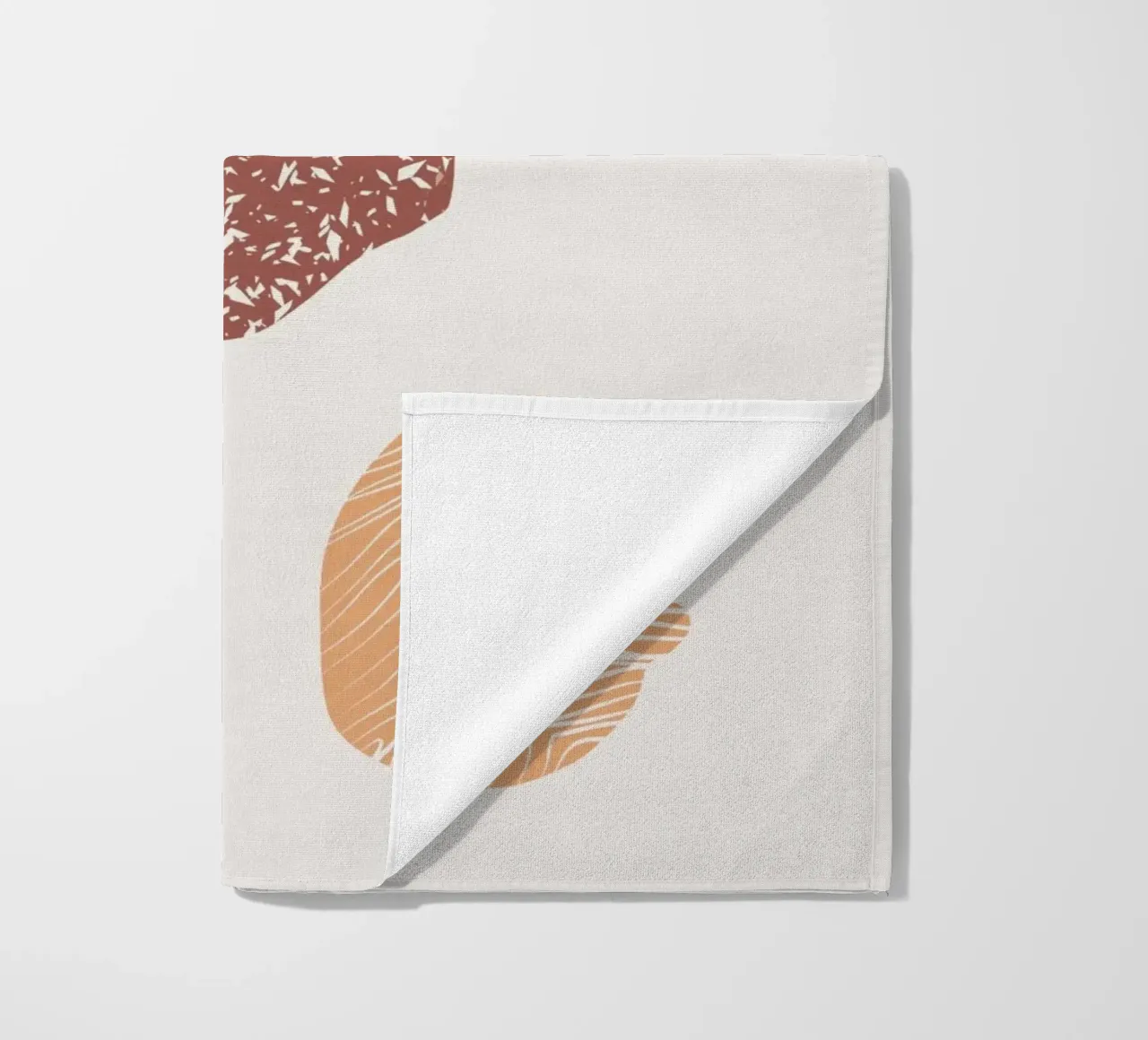 Pebble composition beach towel by Little Dean