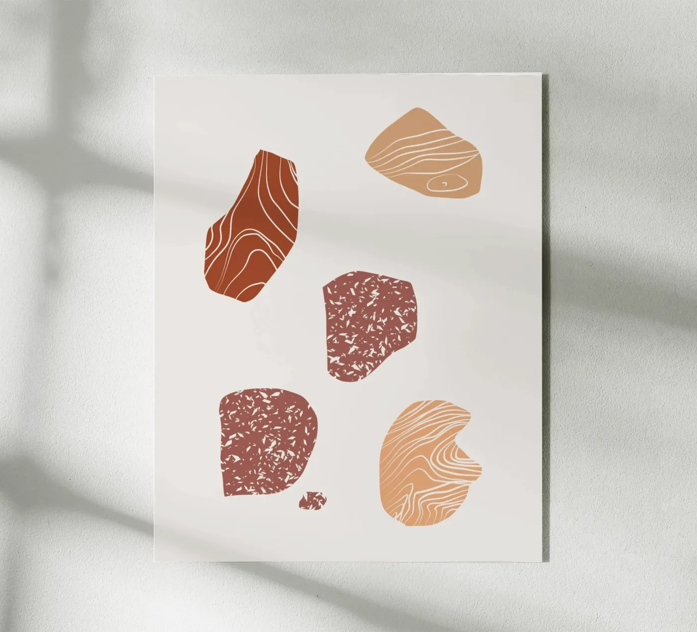 Pebble composition acryl van Little Dean