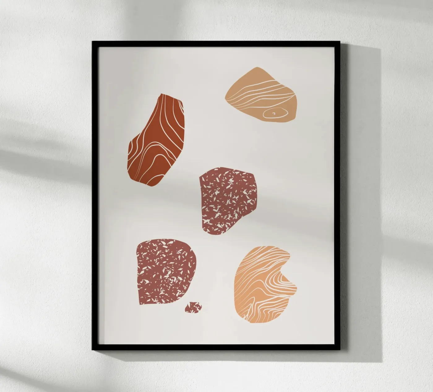 Pebble composition poster by Little Dean