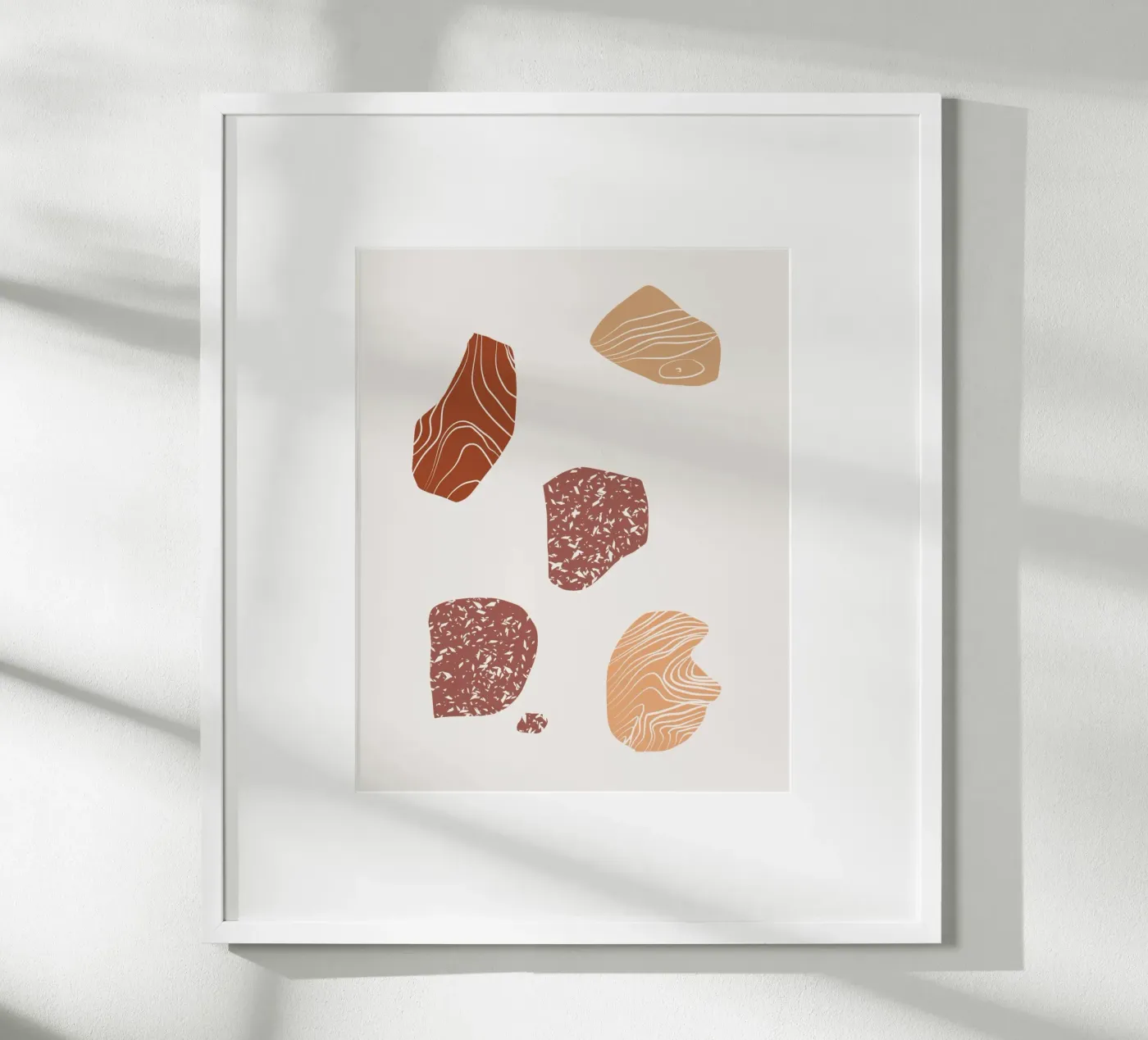 Pebble composition poster by Little Dean