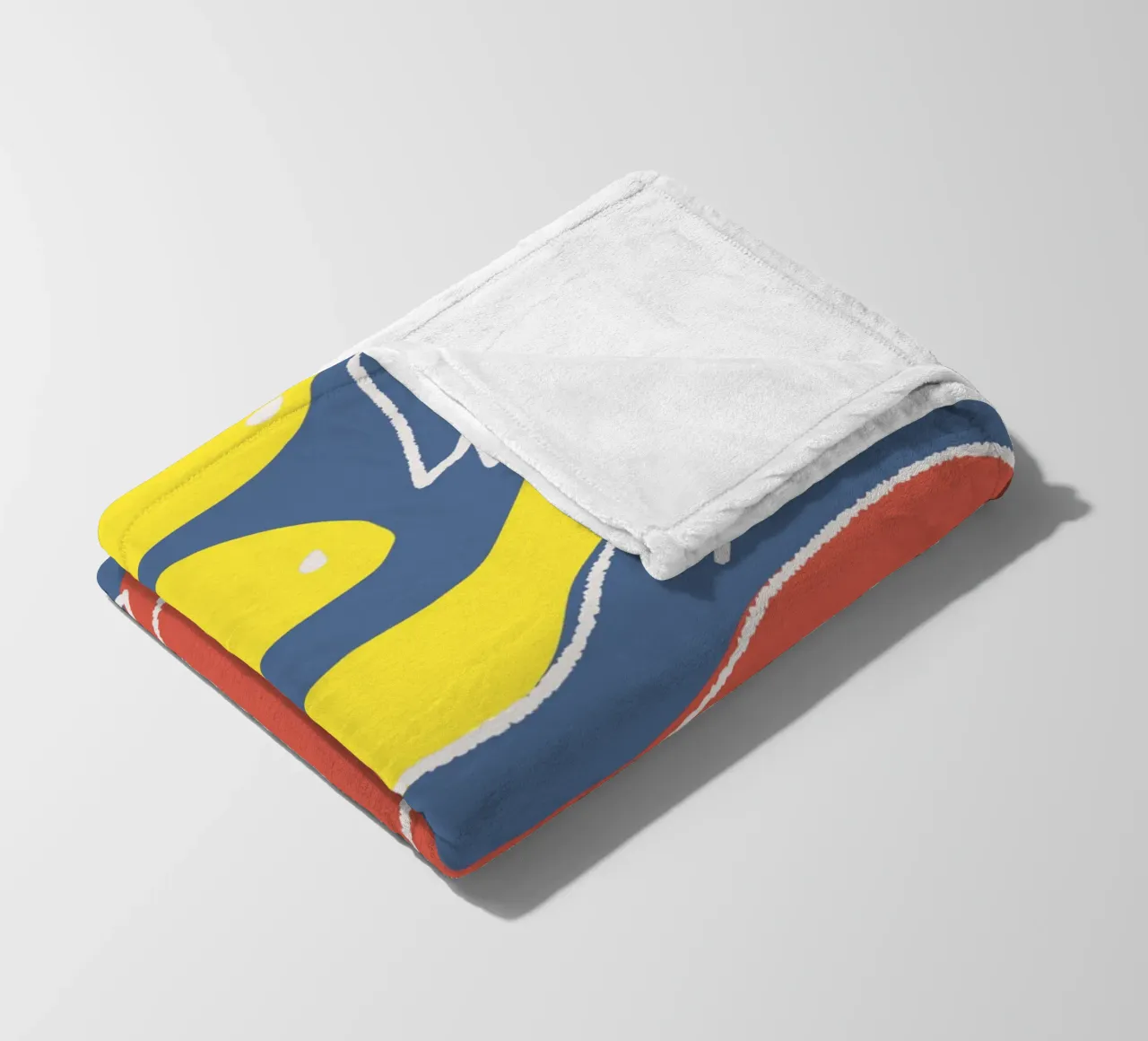 Tri color figurative coperta in pile da Little Dean