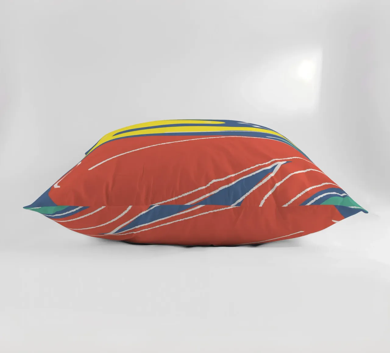 Tri color figurative cuscino da Little Dean