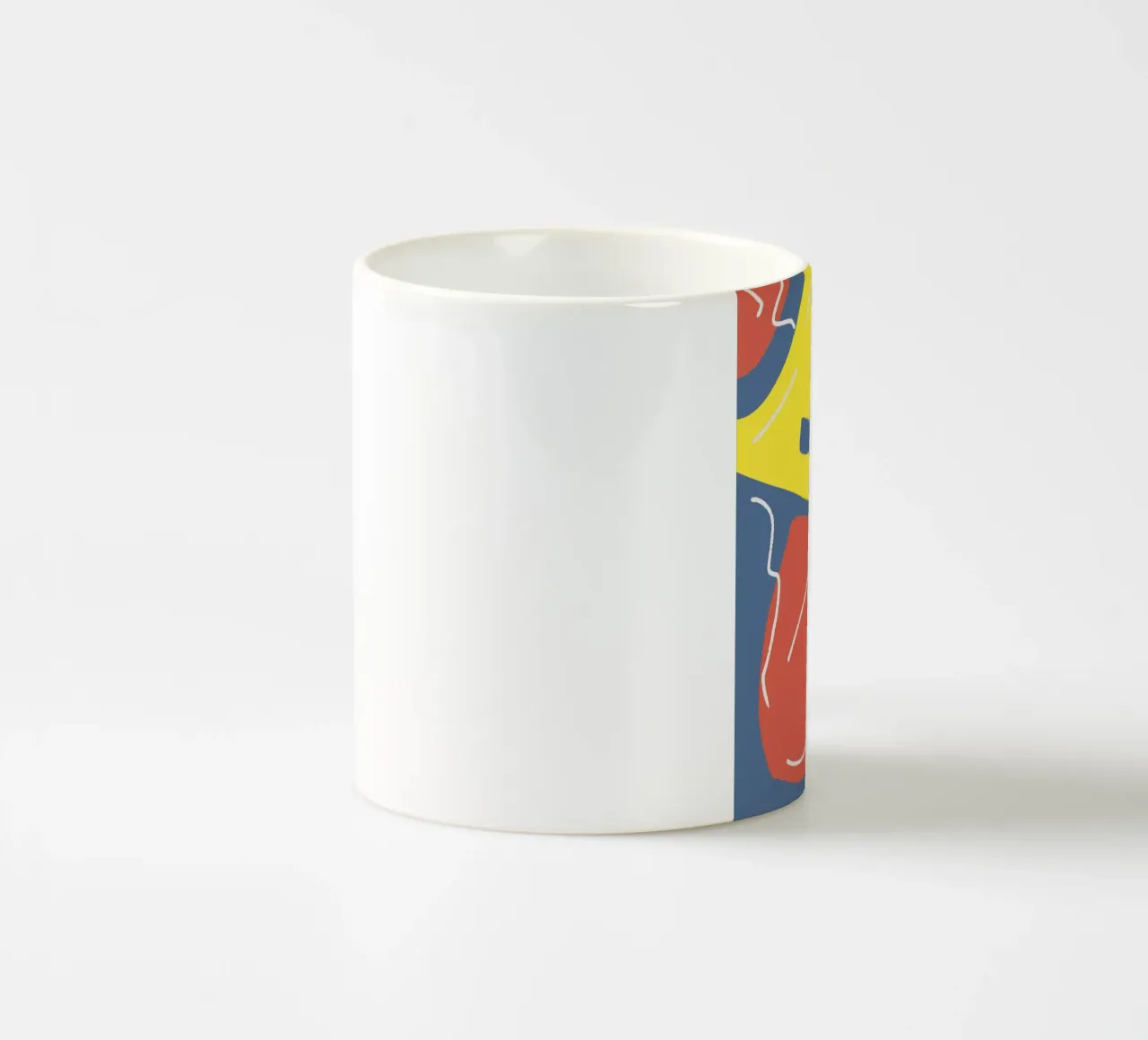 Tri color figurative tazza in ceramica da Little Dean