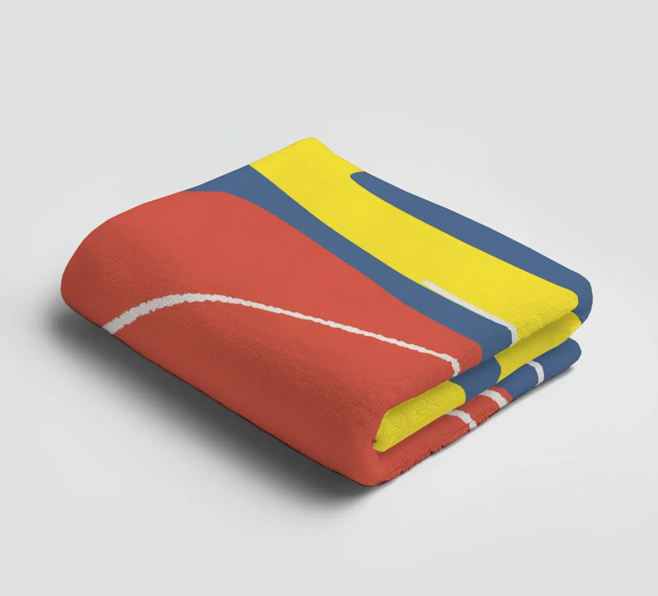 Tri color figurative asciugamano da bagno da Little Dean
