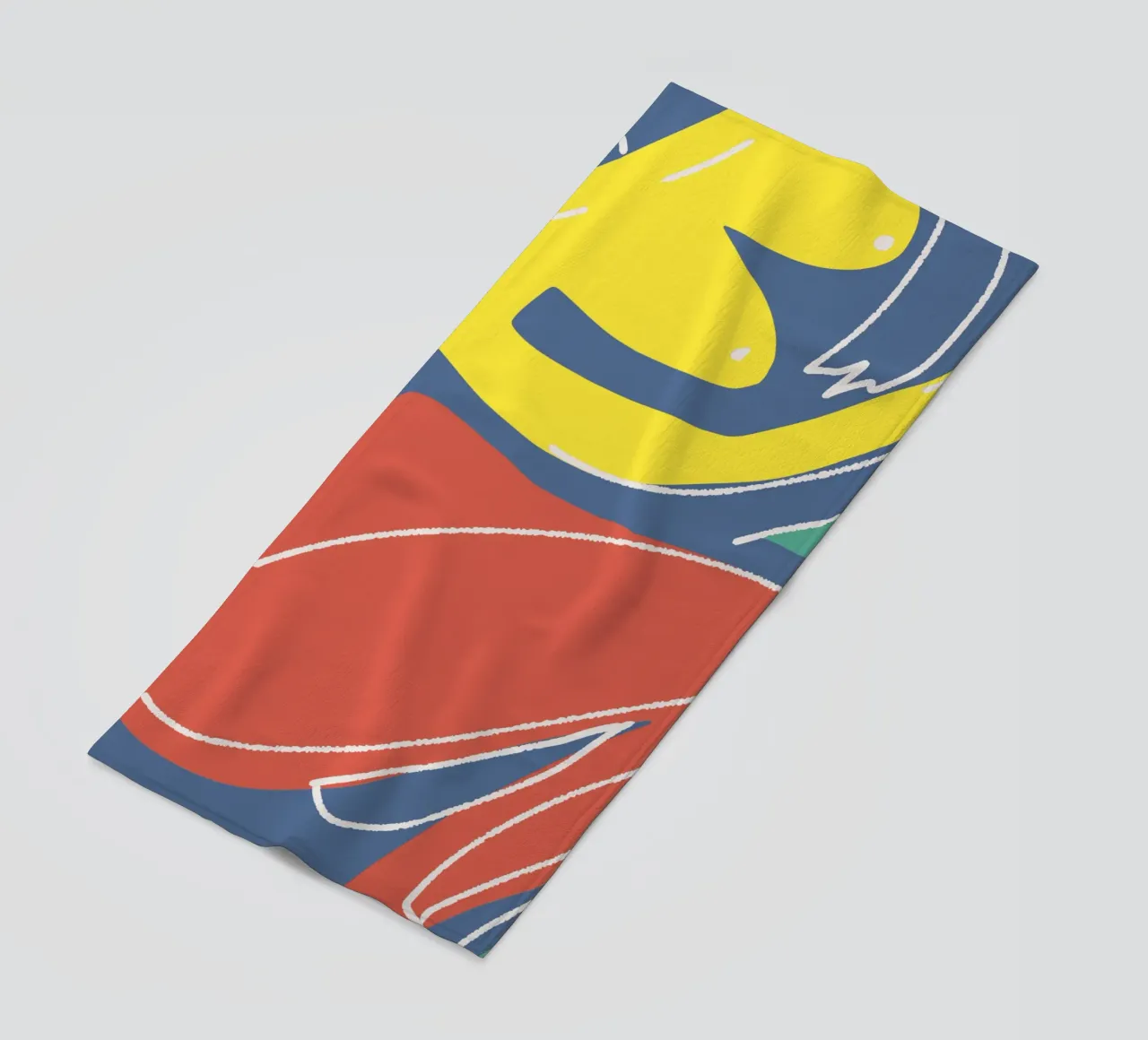 Tri color figurative telo mare da Little Dean