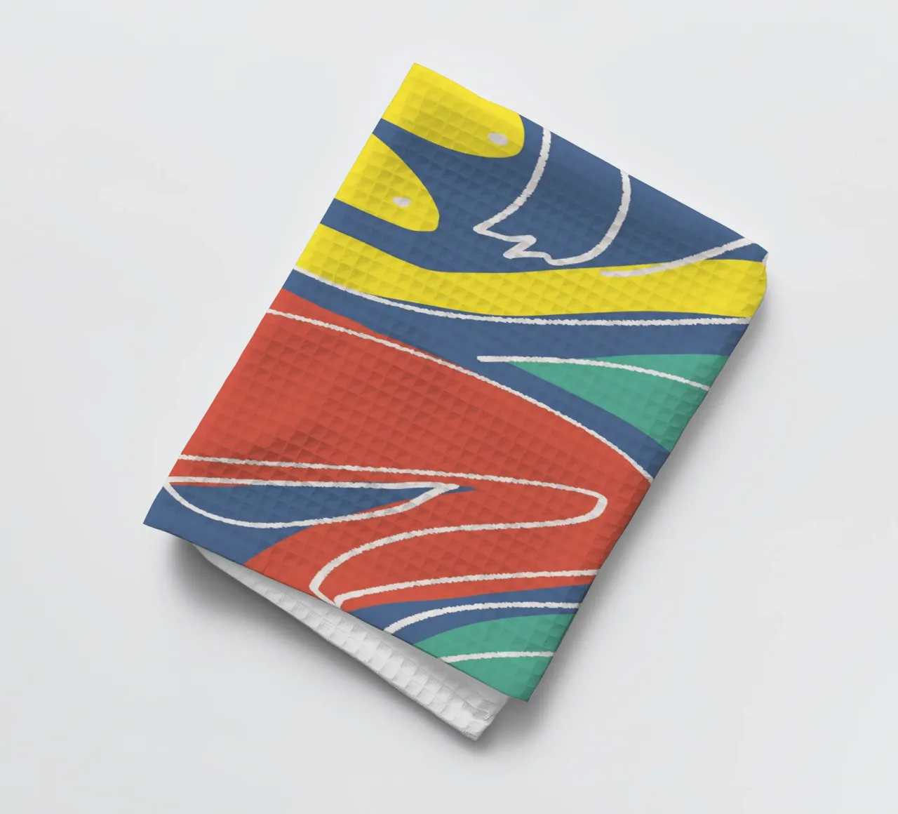 Tri color figurative canovaccio da cucina da Little Dean