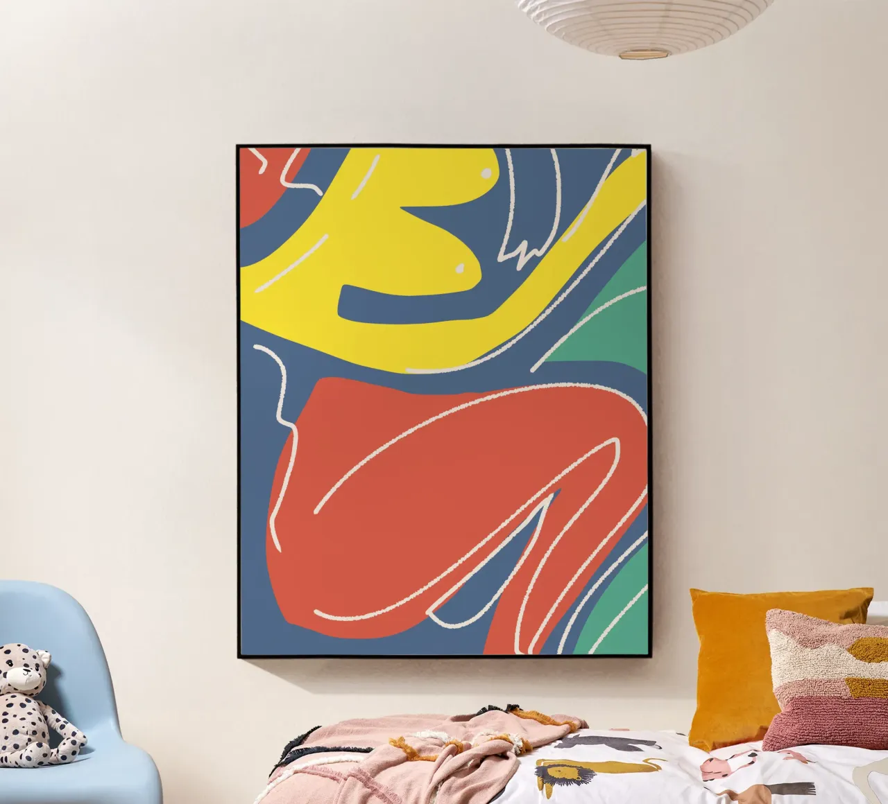 Tri color figurative plexiglass da Little Dean