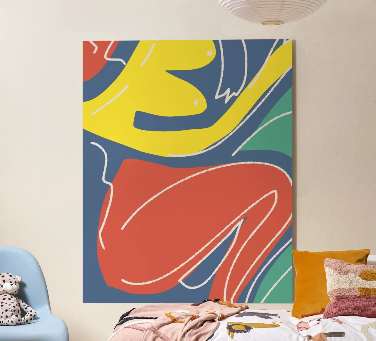 Tri color figurative plexiglass da Little Dean