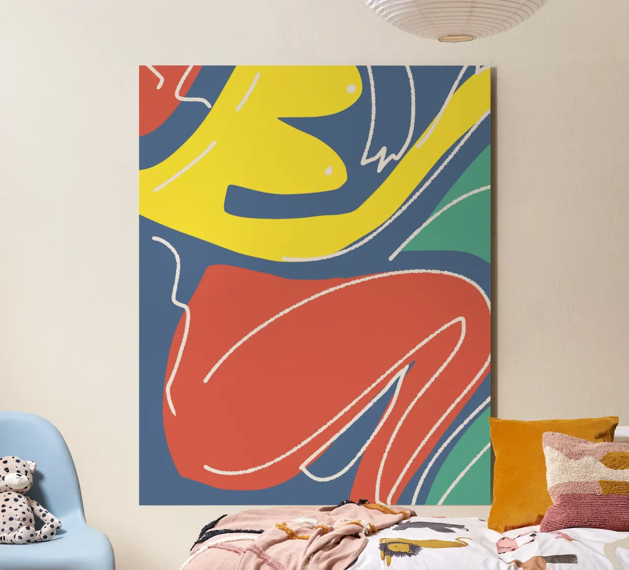 Tri color figurative alluminio dibond da Little Dean