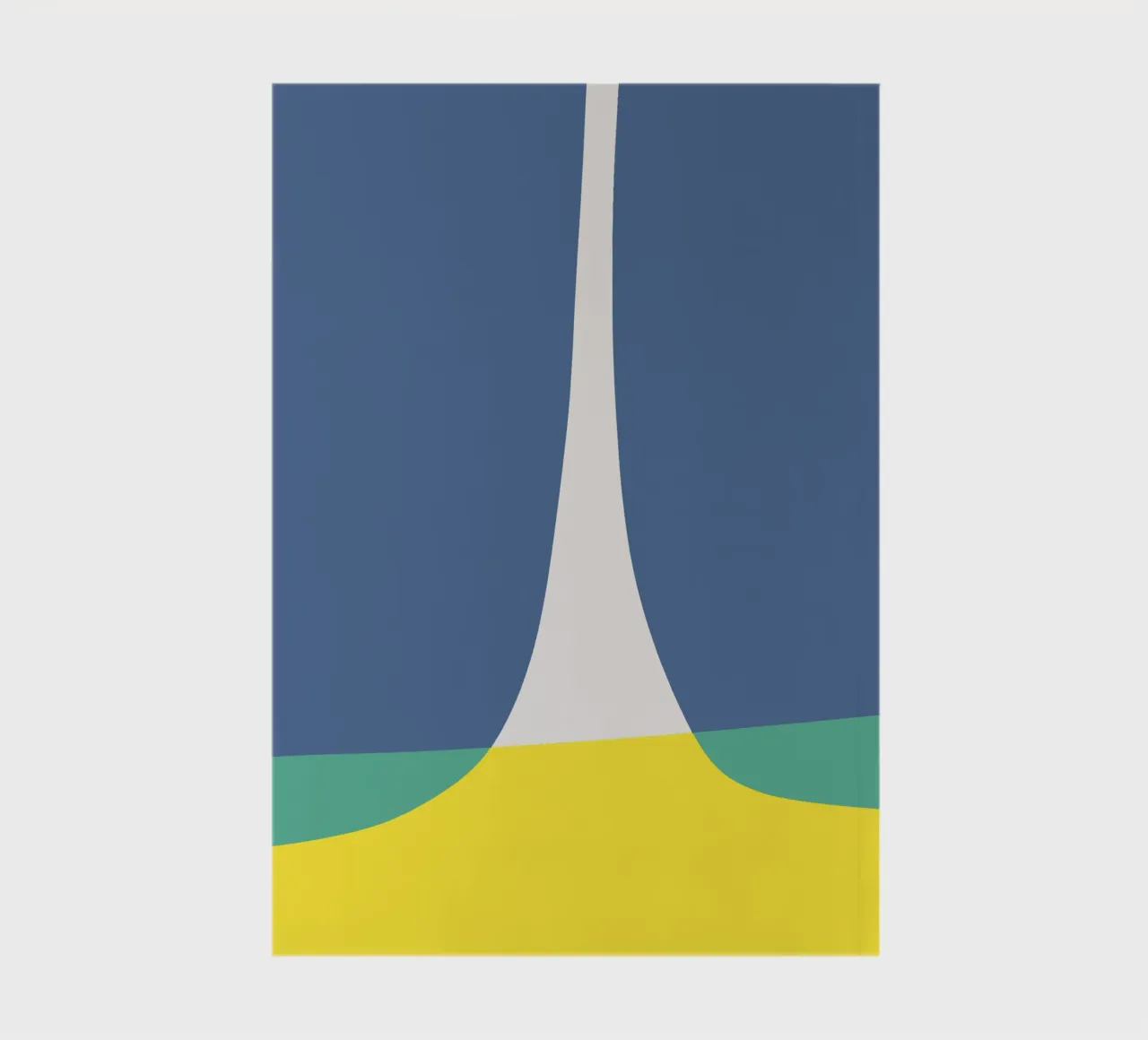Le bleu et le jaune passent au vert carnet de notes de Little Dean