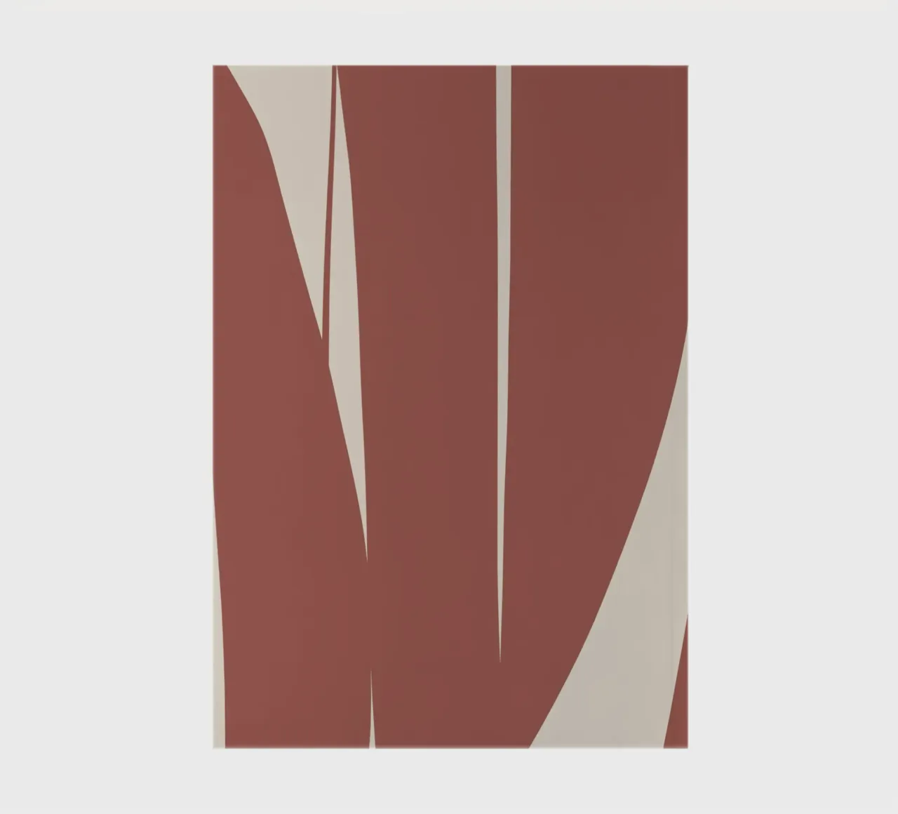 Terracotta large abstract notebook by Little Dean