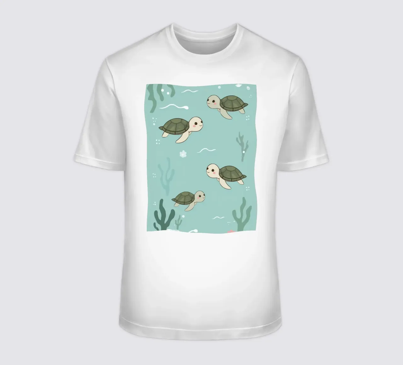Tartarughe carine in ambiente subacqueo t-shirt da DesignDoodle