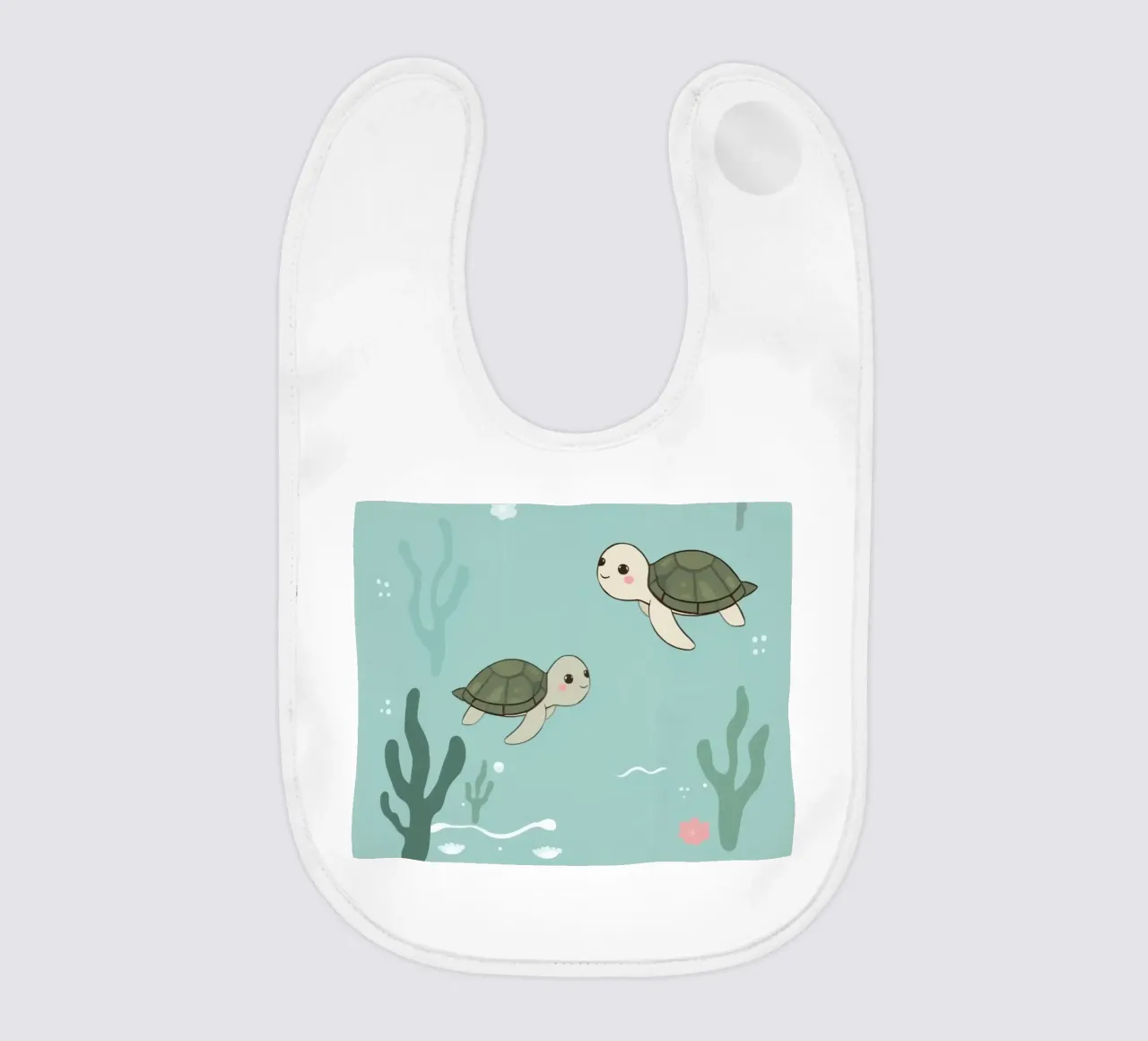 Tartarughe carine in ambiente subacqueo bavaglino da DesignDoodle