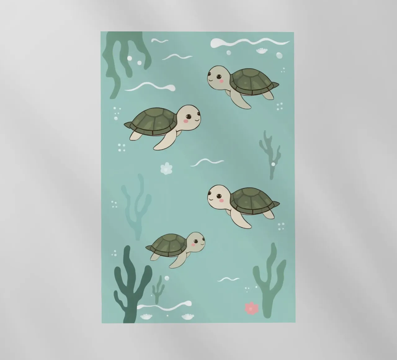 Tartarughe carine in ambiente subacqueo pellicola backlit da DesignDoodle