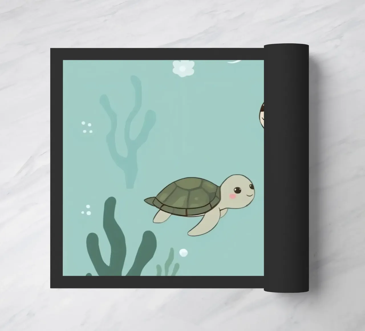 Tartarughe carine in ambiente subacqueo zerbino da DesignDoodle