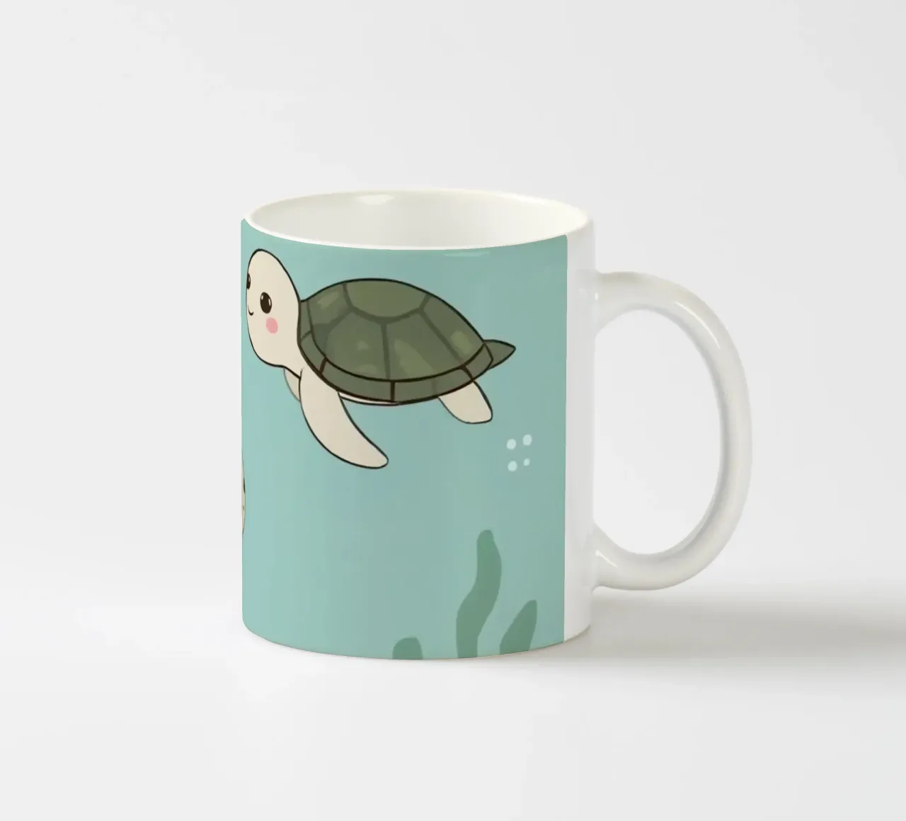 Tartarughe carine in ambiente subacqueo tazza in ceramica da DesignDoodle