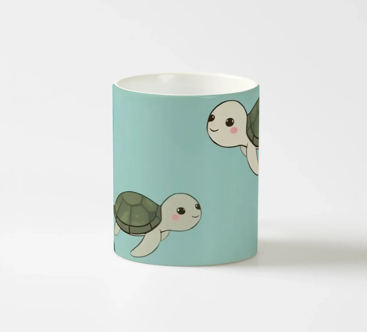 Tartarughe carine in ambiente subacqueo tazza in ceramica da DesignDoodle