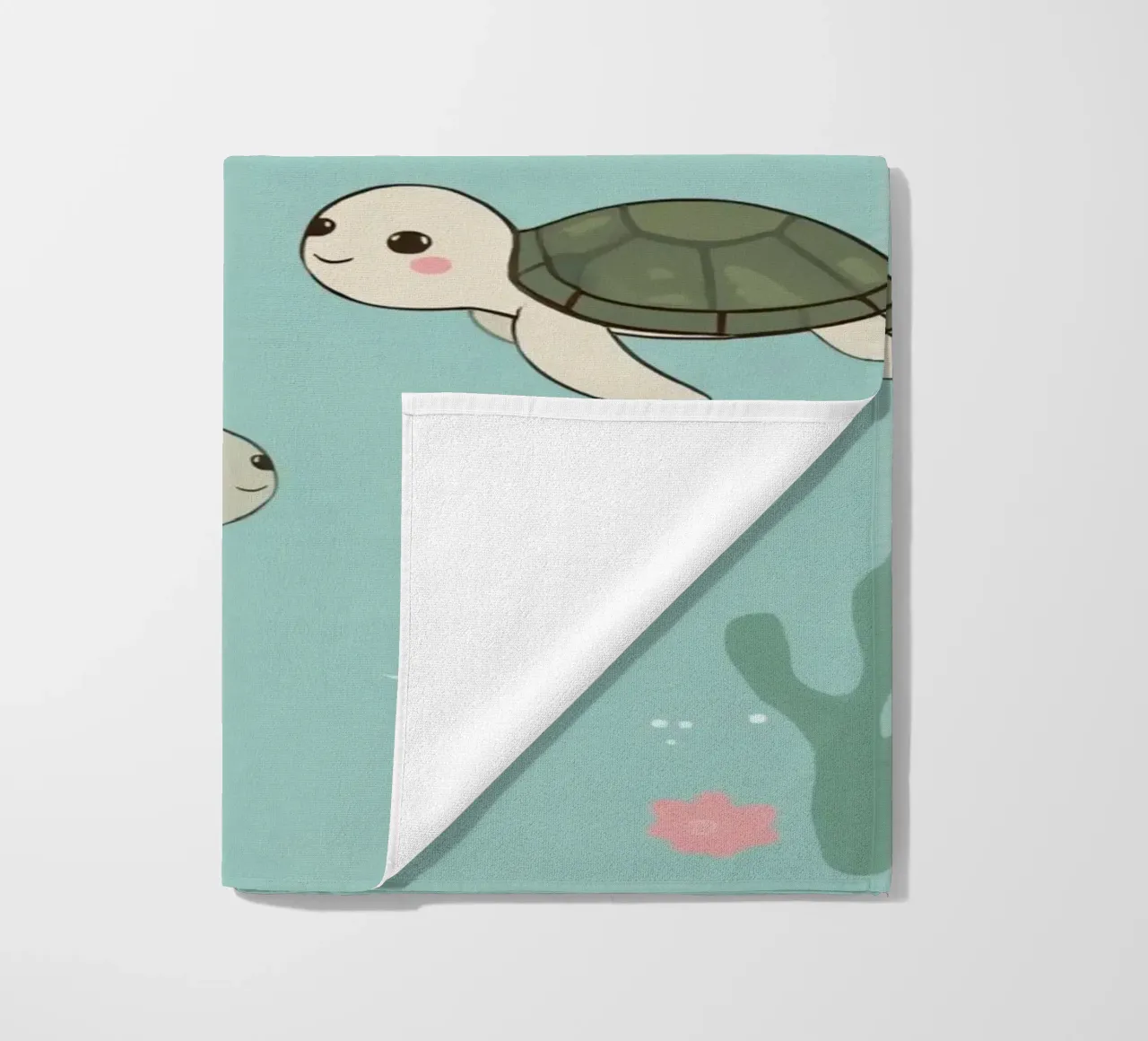 Tartarughe carine in ambiente subacqueo telo mare da DesignDoodle