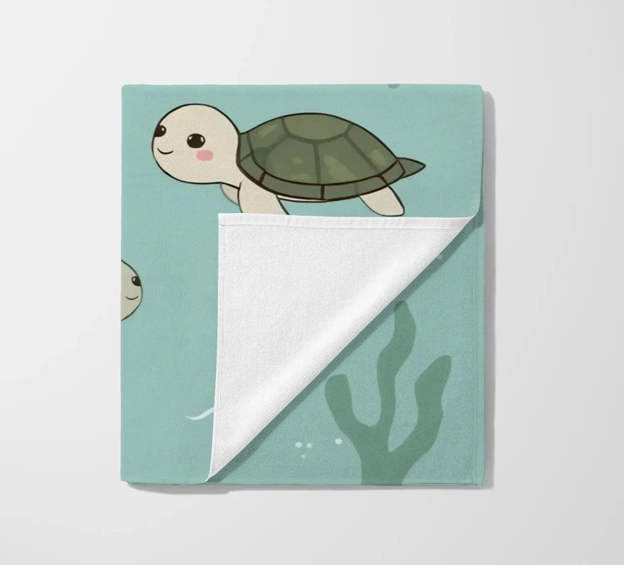 Tartarughe carine in ambiente subacqueo telo mare da DesignDoodle