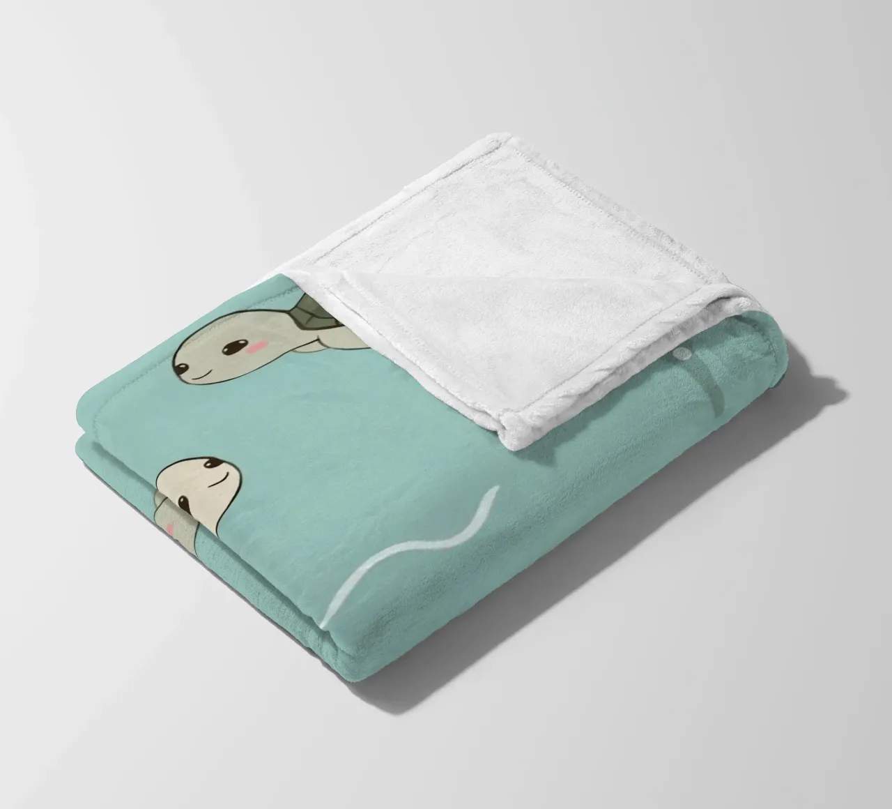 Tartarughe carine in ambiente subacqueo coperta in pile da DesignDoodle