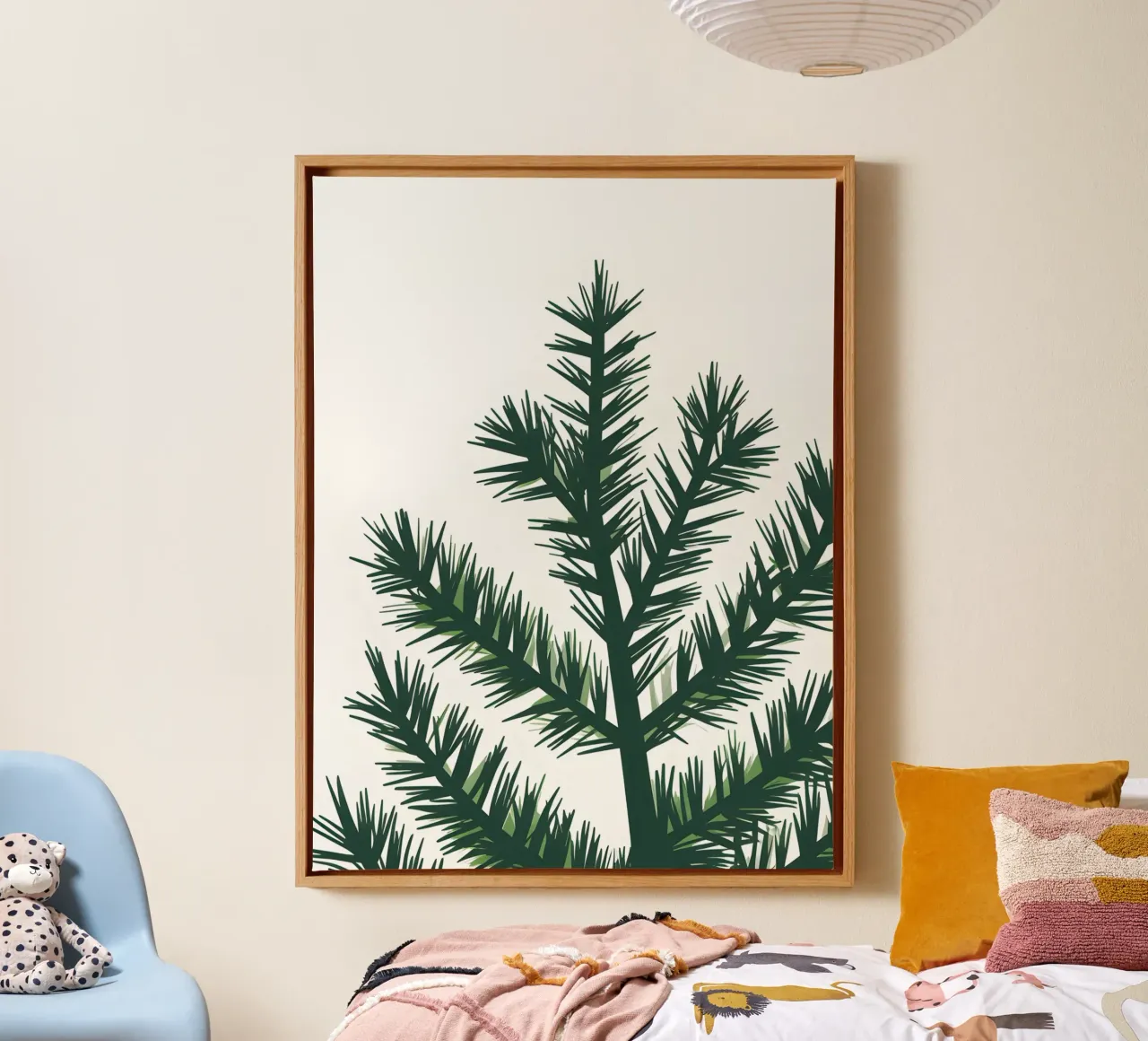 Dennentak canvas met Baklijst van The Green Room