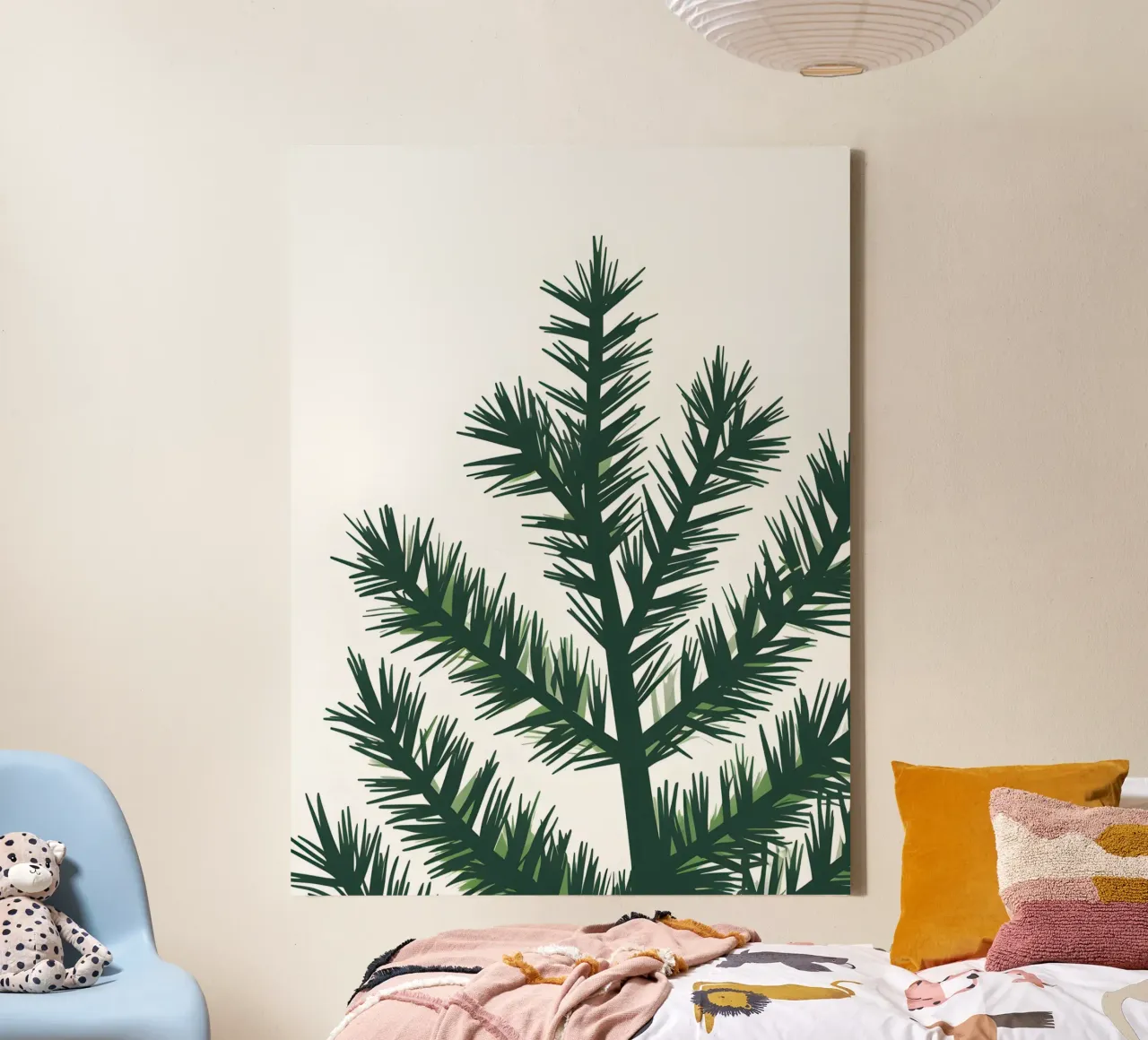 Dennentak canvas met Baklijst van The Green Room
