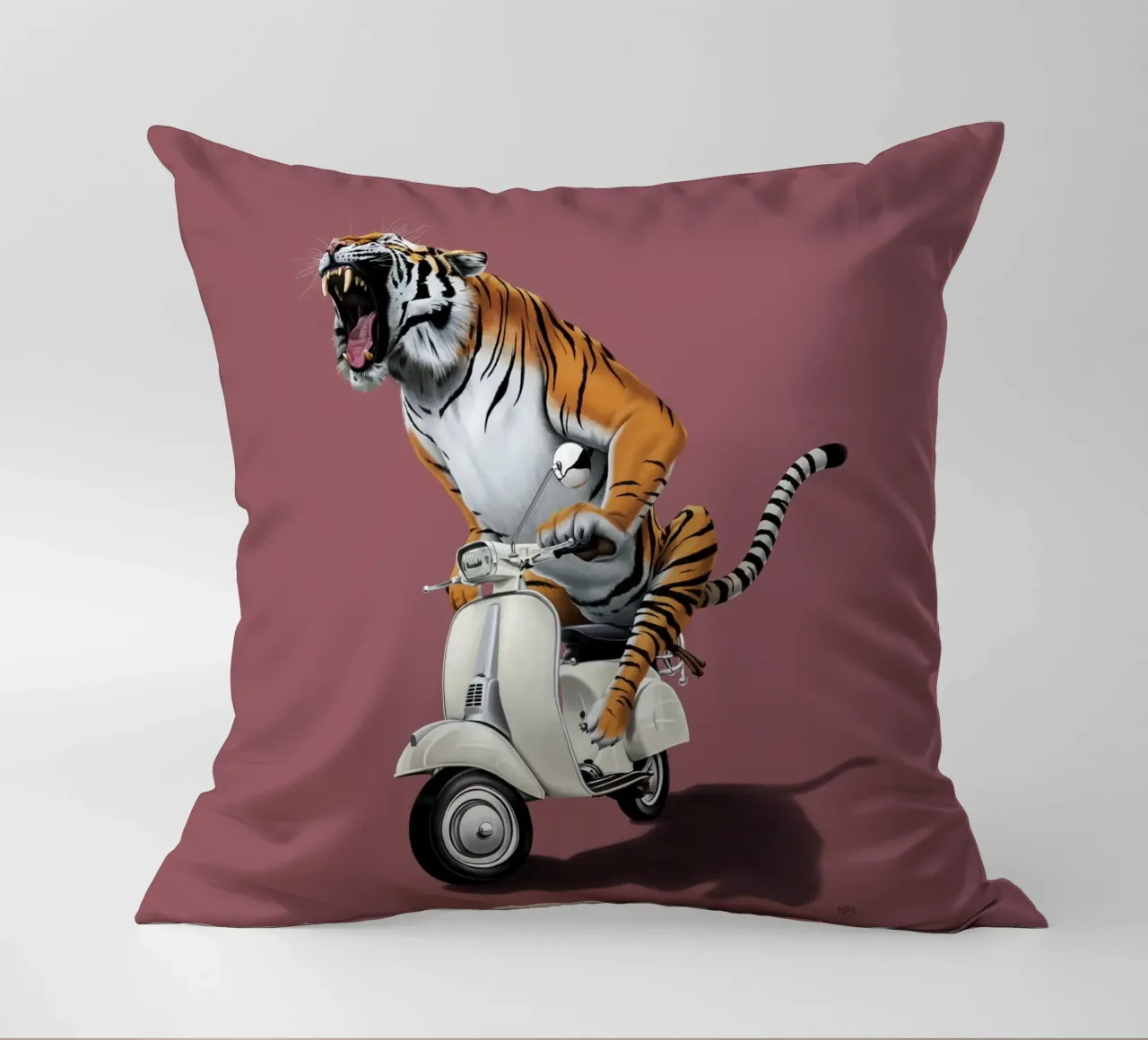 Rooooaaar! (Coloured) cuscino da Rob Art | Illustration