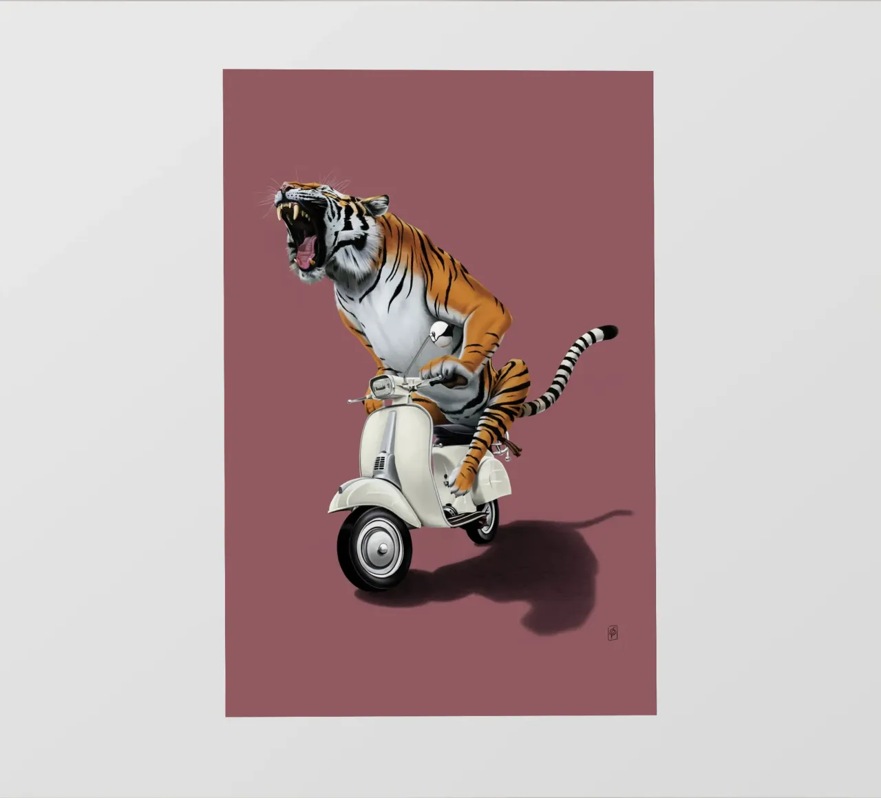 Rooooaaar! (Coloured) pellicola backlit da Rob Art | Illustration