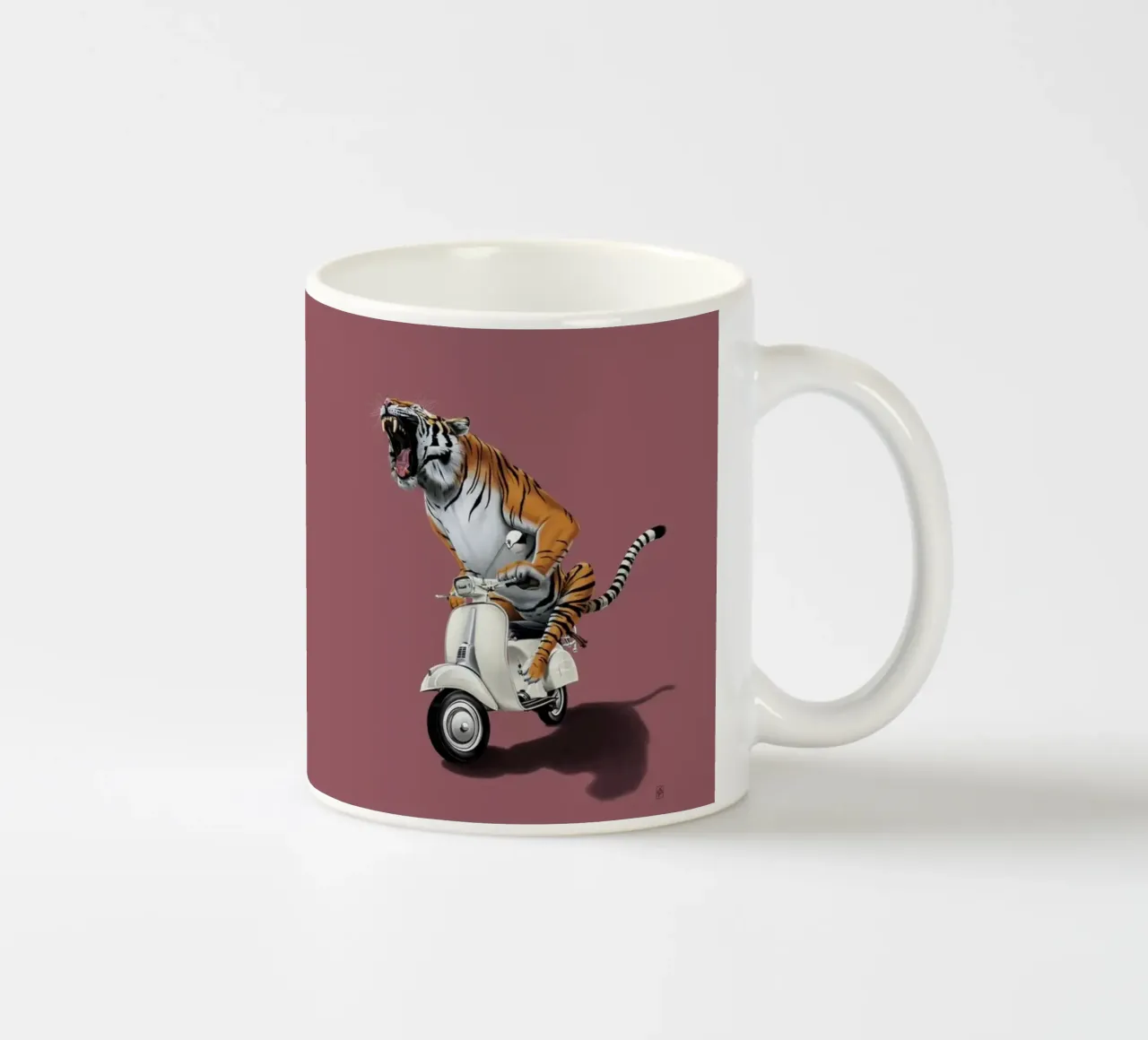 Rooooaaar! (Coloured) tazza in ceramica da Rob Art | Illustration