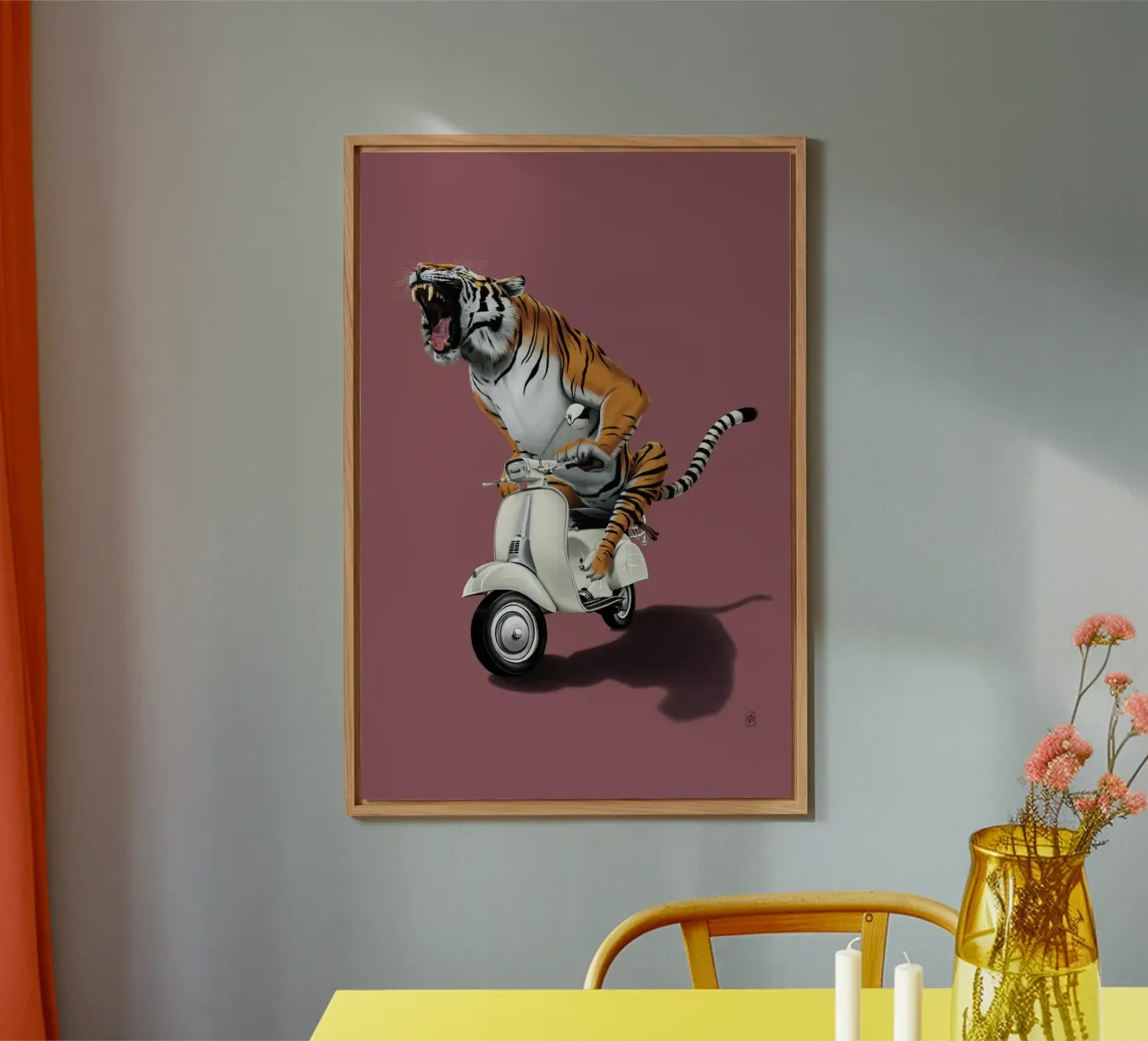Rooooaaar! (Coloured) alluminio dibond da Rob Art | Illustration