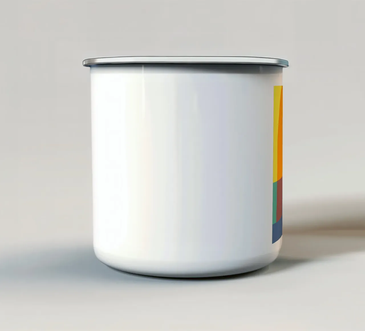 Tri color interior 02 tazza in smalto da Little Dean