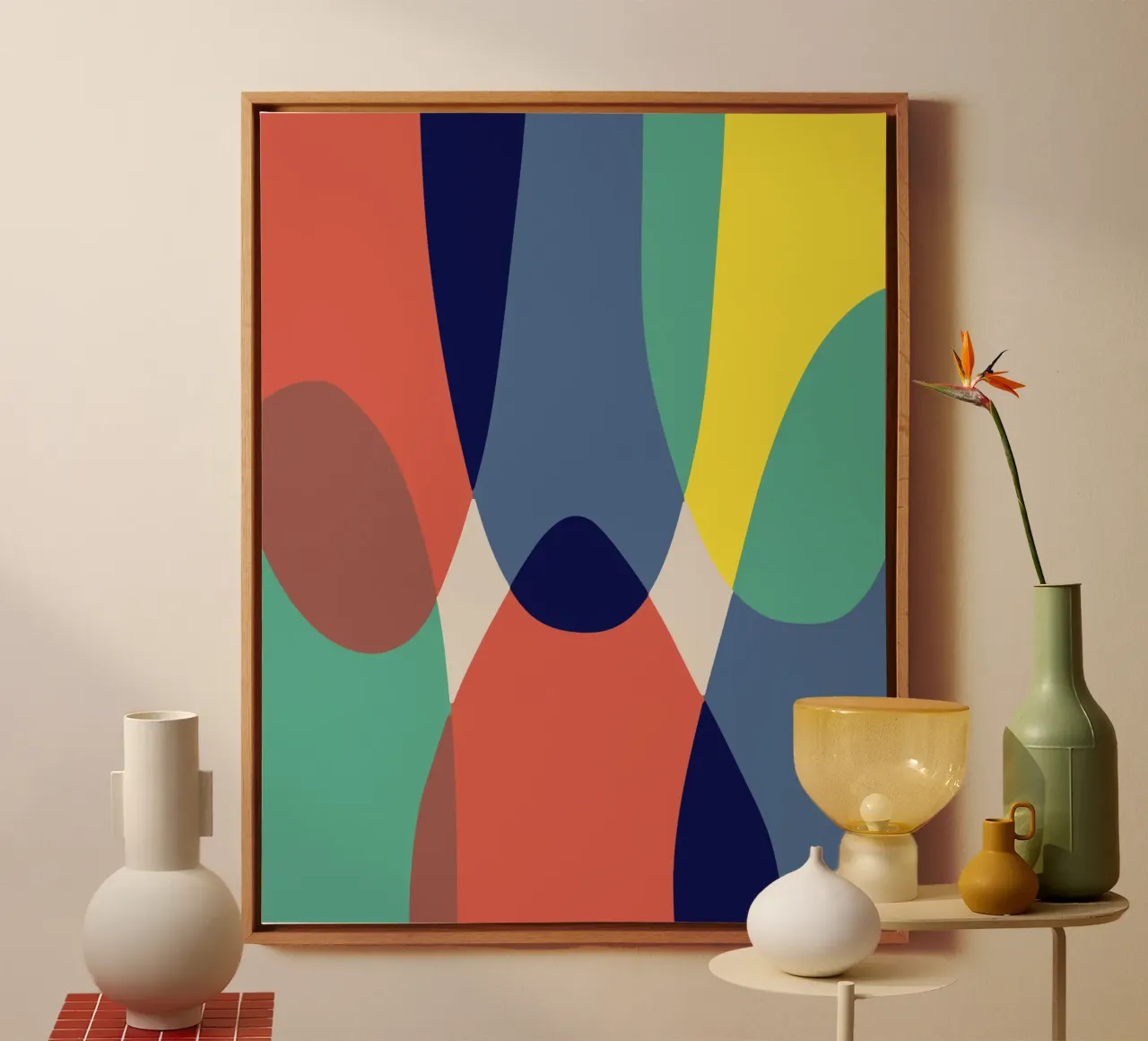Bogen canvas met Baklijst van Little Dean
