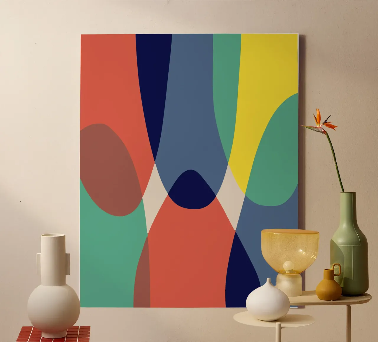 Bogen canvas met Baklijst van Little Dean