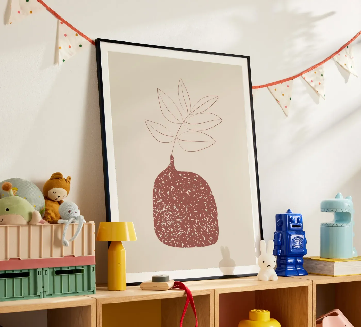 Dusted vase poster by Little Dean