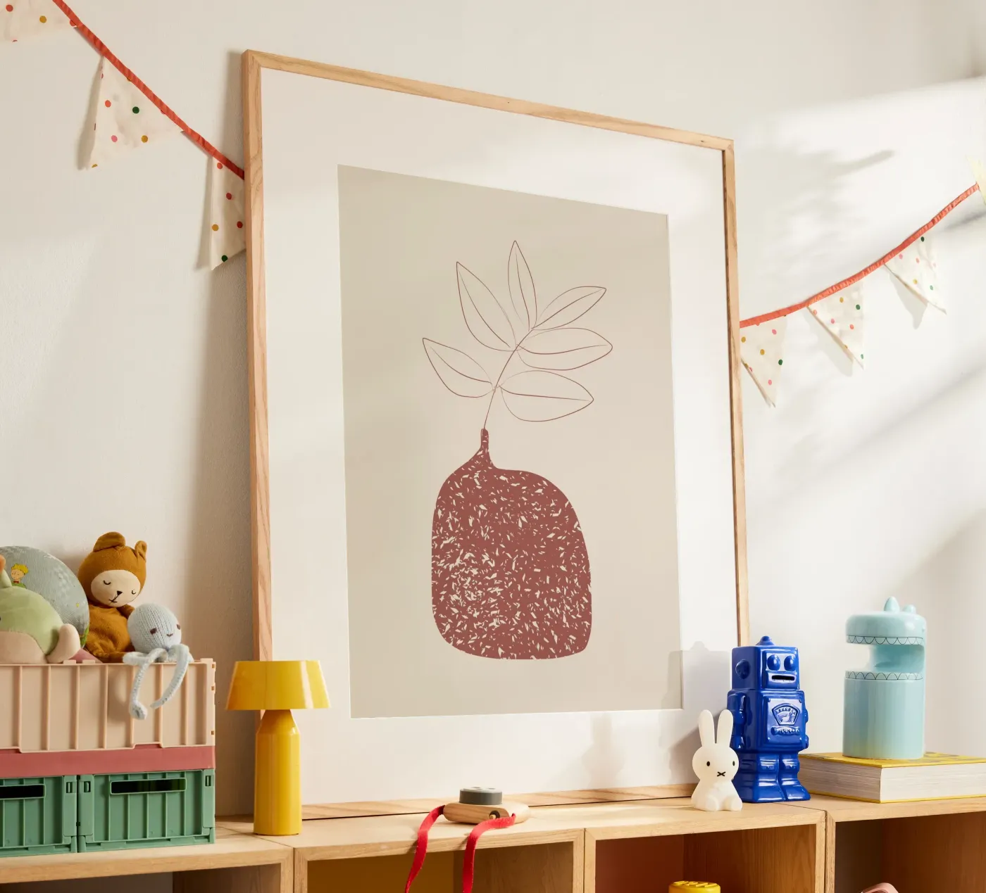 Dusted vase poster by Little Dean
