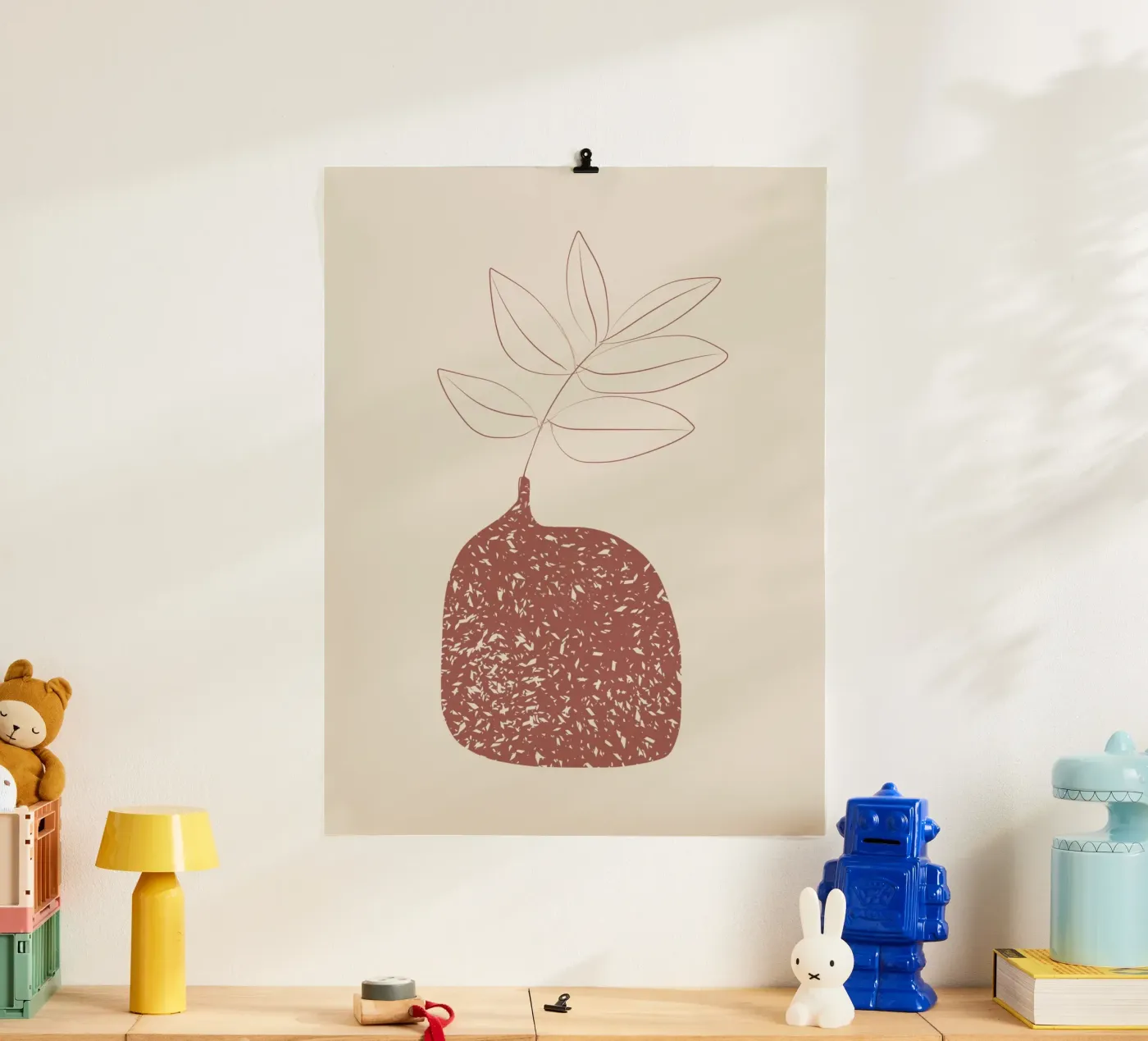 Dusted vase poster by Little Dean