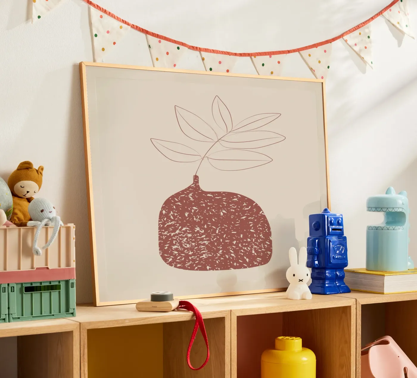 Dusted vase poster by Little Dean