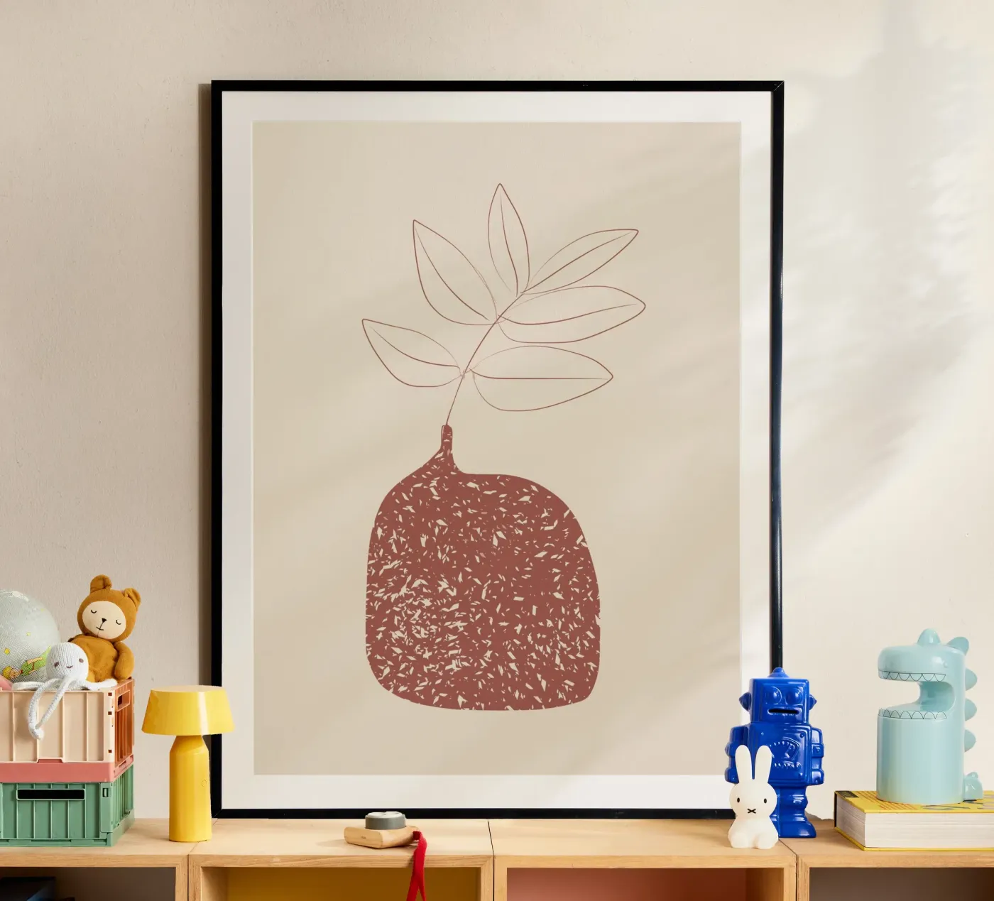 Dusted vase poster by Little Dean