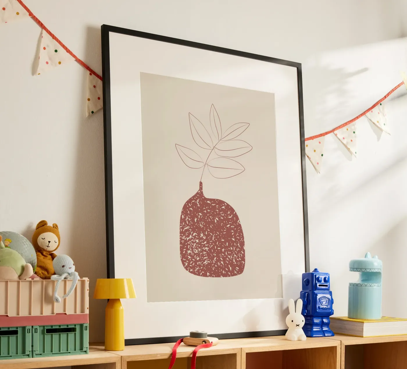 Dusted vase poster by Little Dean