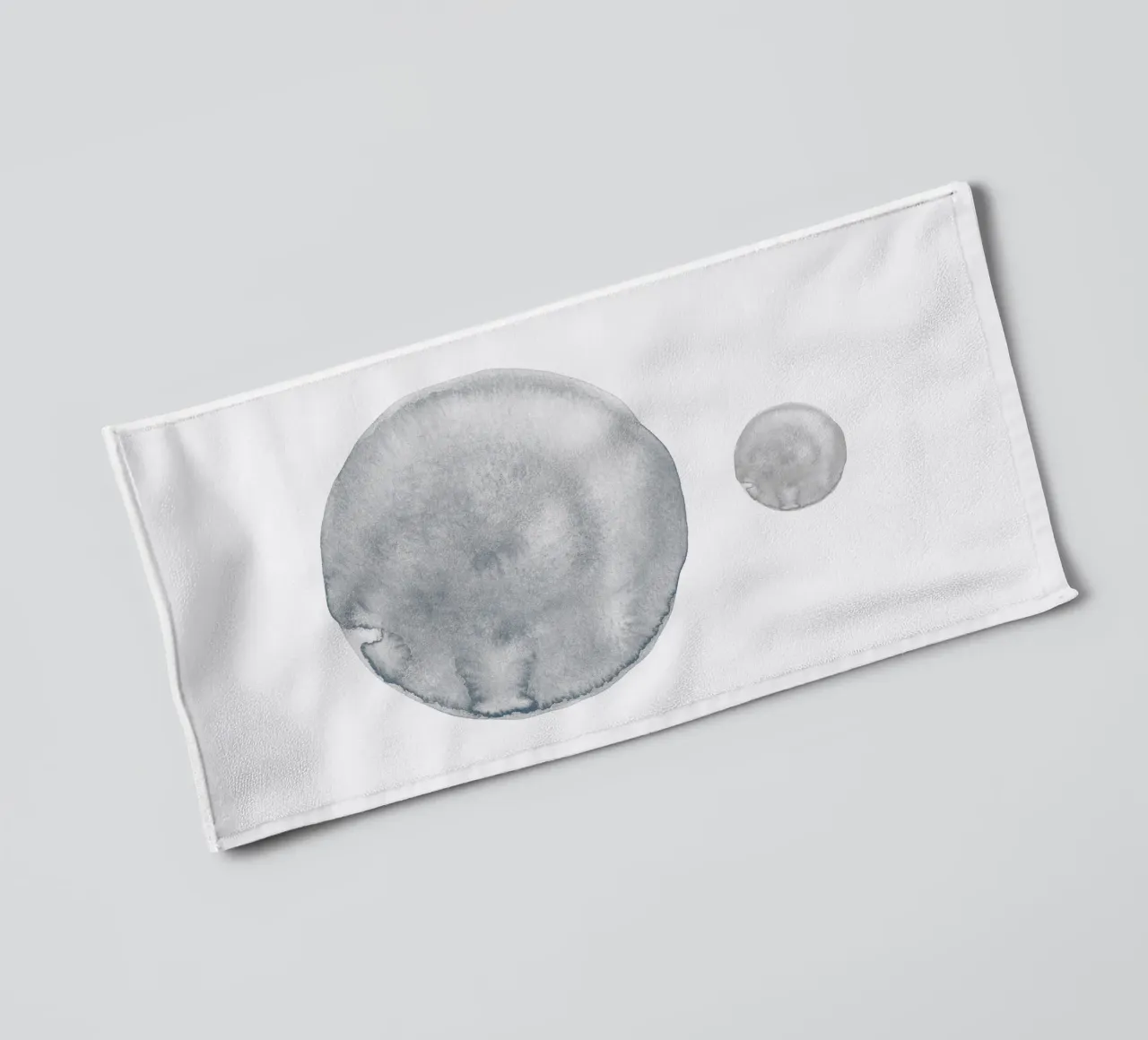 Aarde en maan - Rustig minimalisme - Aardetinten badhanddoek van pierosvisuals