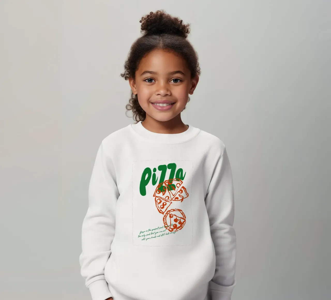 Boho Food 4 Pizza felpa bambino da Boho Print Collection