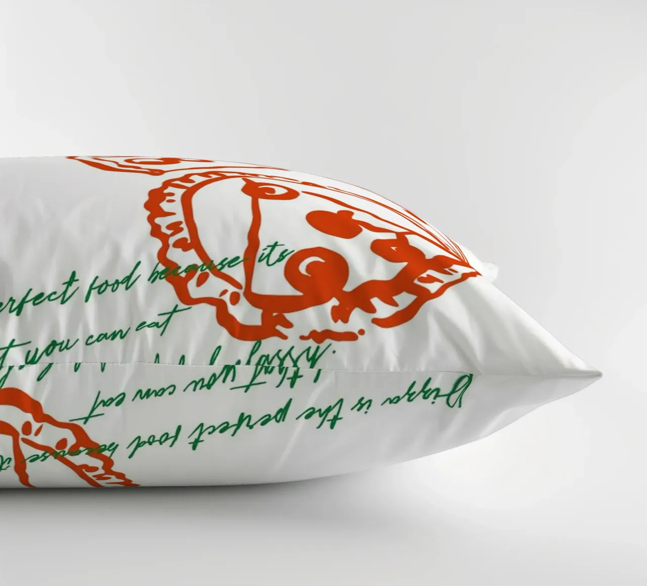 Boho Food 4 Pizza cuscino da Boho Print Collection