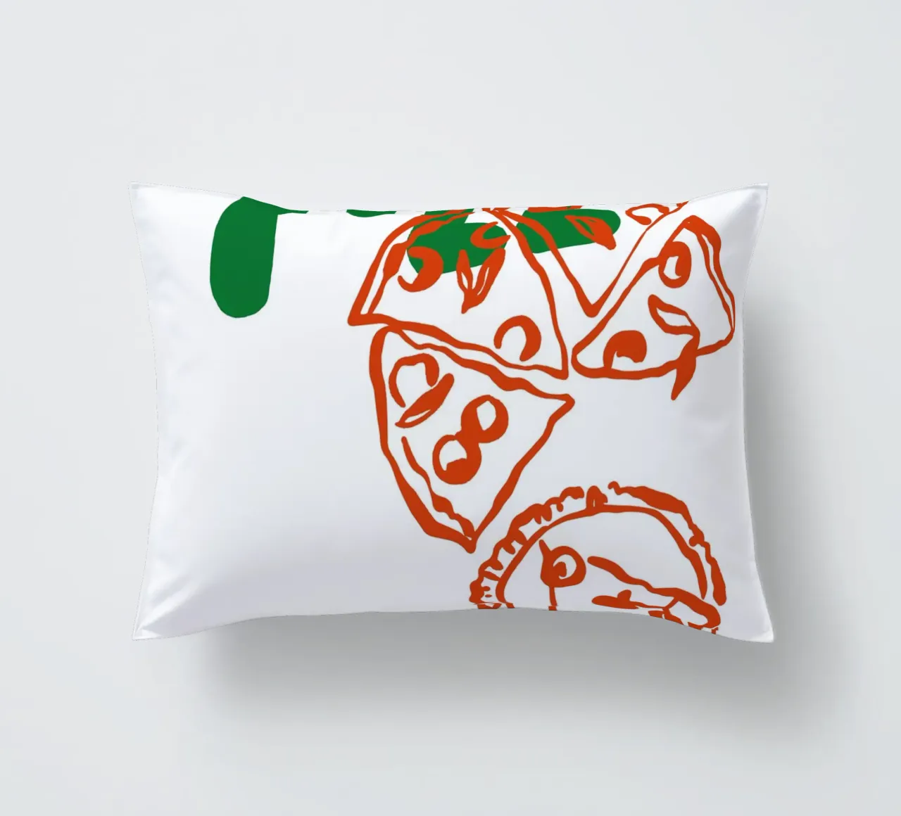 Boho Food 4 Pizza cuscino da Boho Print Collection