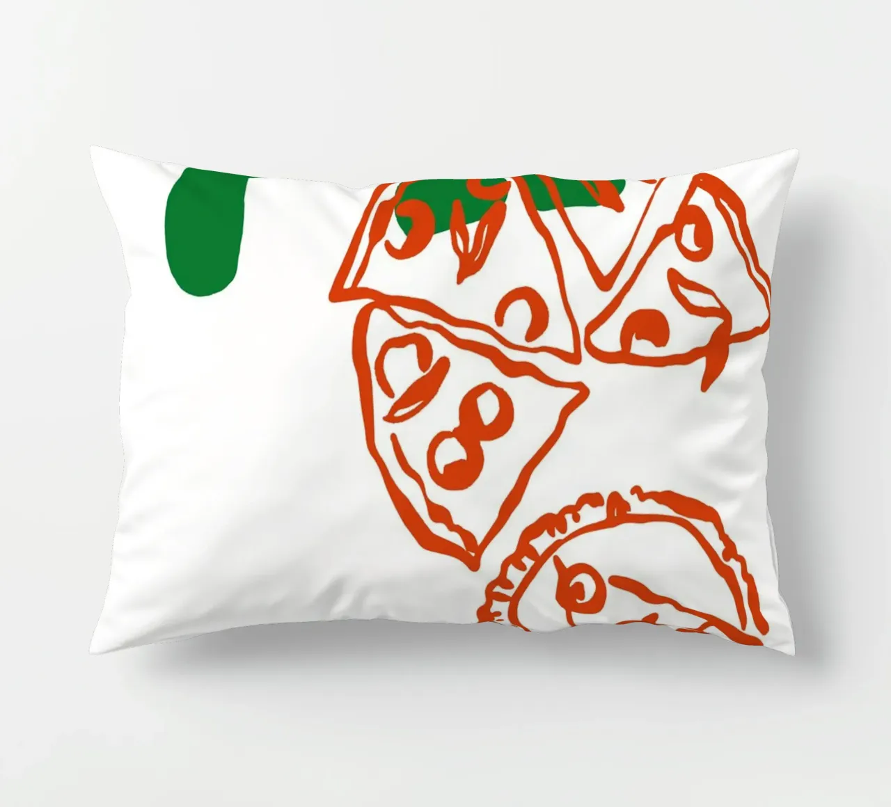 Boho Food 4 Pizza cuscino da Boho Print Collection