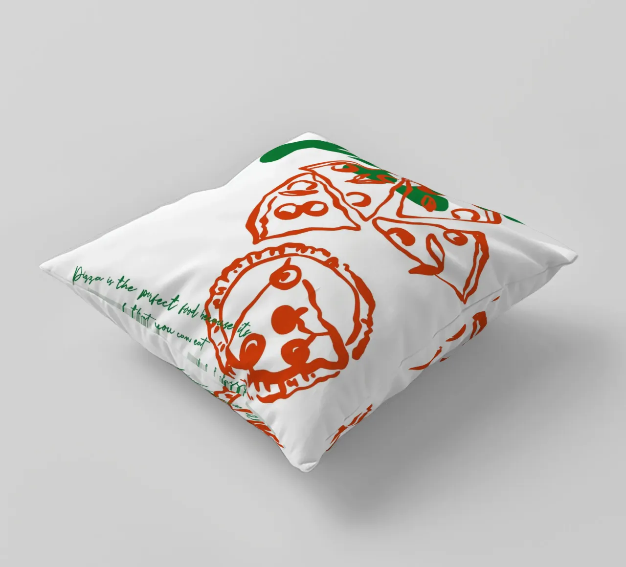 Boho Food 4 Pizza cuscino da Boho Print Collection