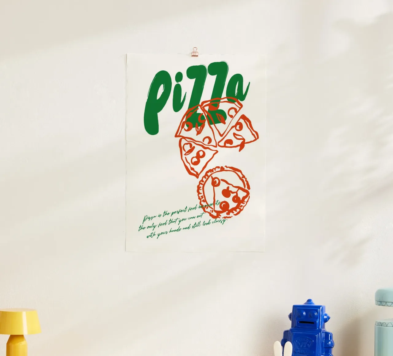 Boho Food 4 Pizza carta hahnemühle da Boho Print Collection